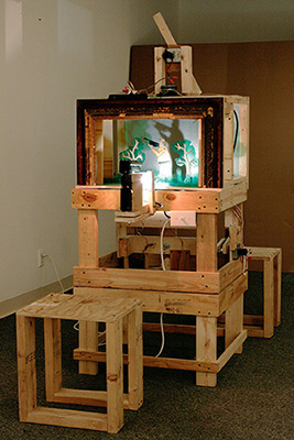 Ian Burns sculpture. Know Your Target #2. 2006