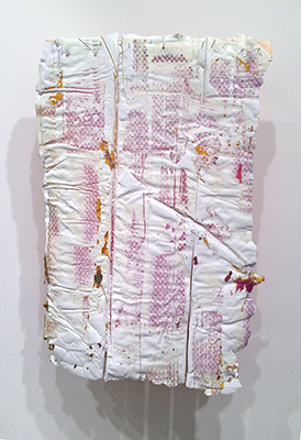 Ian Burns artwork. Banner - Pink. 2015